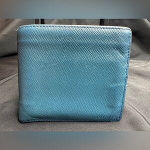 Prada Blue Leather Men's Wallet